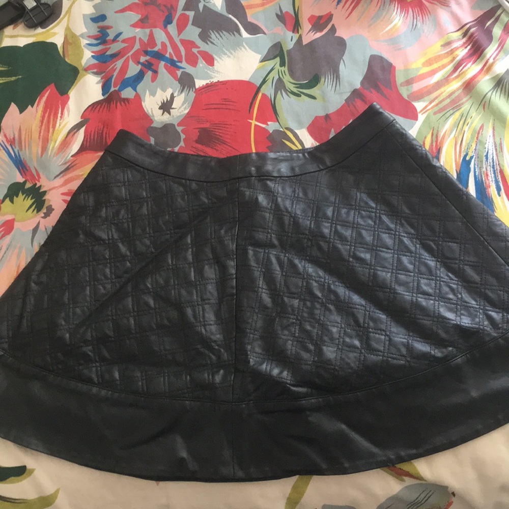 Black Leather Skirt